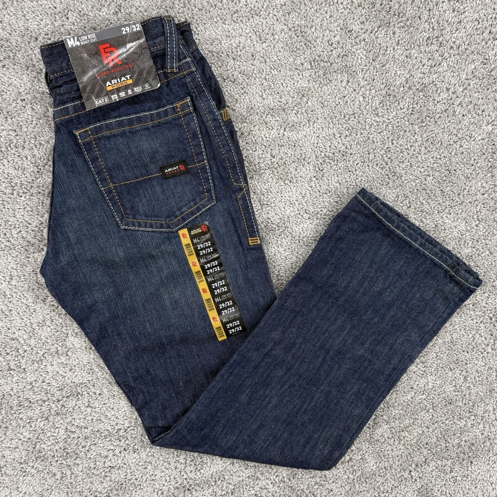 Ariat FR Jeans Men's 29x32 NWT M4 Relaxed Boot Cut Work Pant Western Cowboy